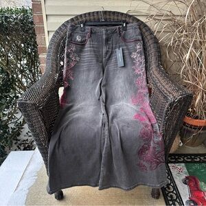 Driftwood Mona Wide Leg - Blush Etched 34x30